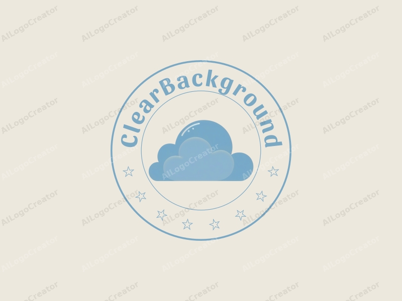 a minimalist design featuring soft, stylized clouds against a clear sky, utilizing a modern approach with transparent colors and a clean background.