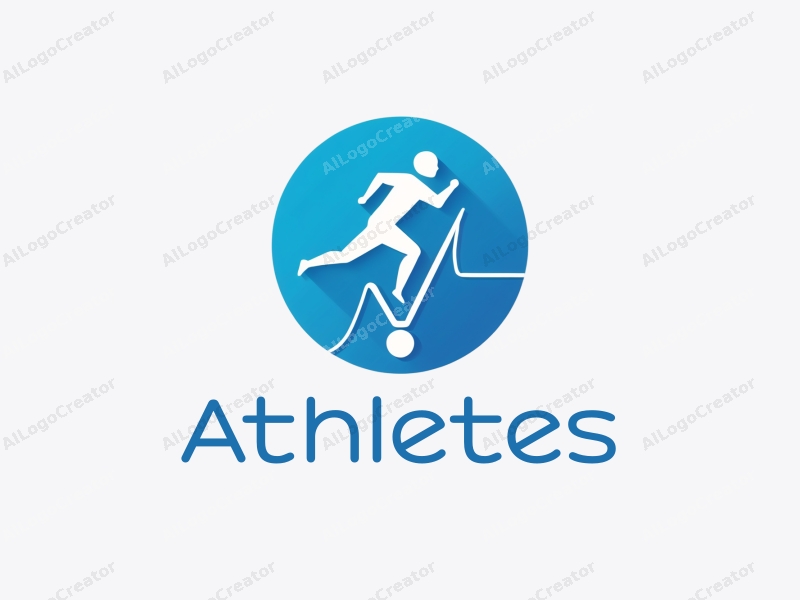 modern design features a stylized runner in motion, a medal symbolizing achievement, and a dynamic representation of competition combined with a clean blue background.