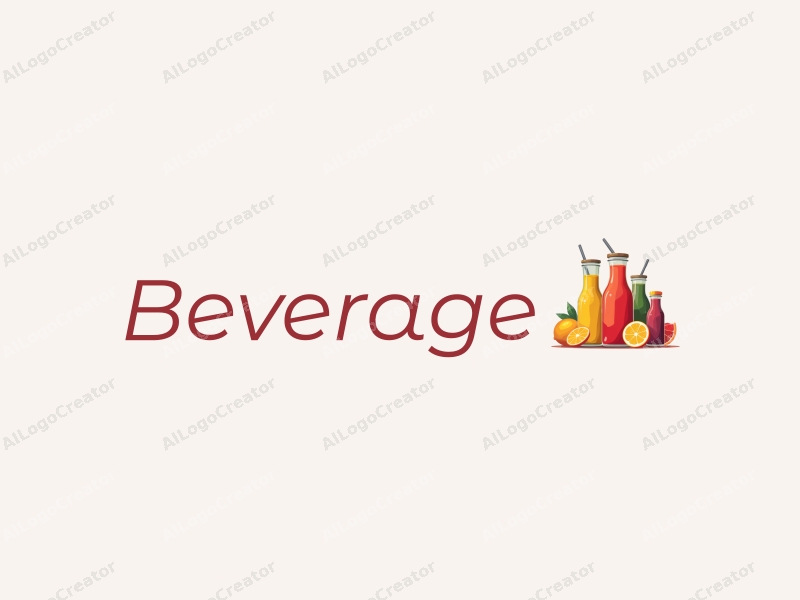 modern design features vibrant juice bottles, a variety of colorful beverages, and a clean background combined with a harmonious composition.