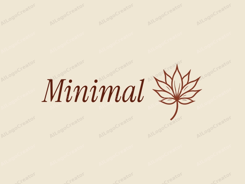 minimalist design features elegant petals and clean lines, combined with a tag style approach and a simple background.