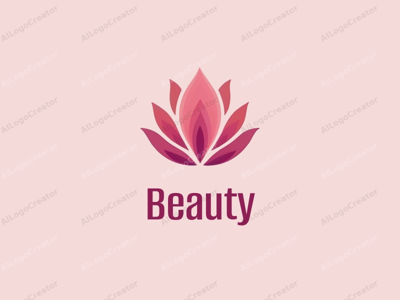 modern design features elegant petals, a stylized representation of beauty and makeup, combined with a pastel color palette and a clean background.