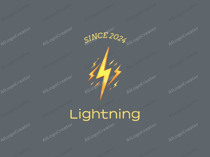 geometric design featuring stylized lightning bolts and electric currents, conveying energy and dynamism, combined with a clean background.