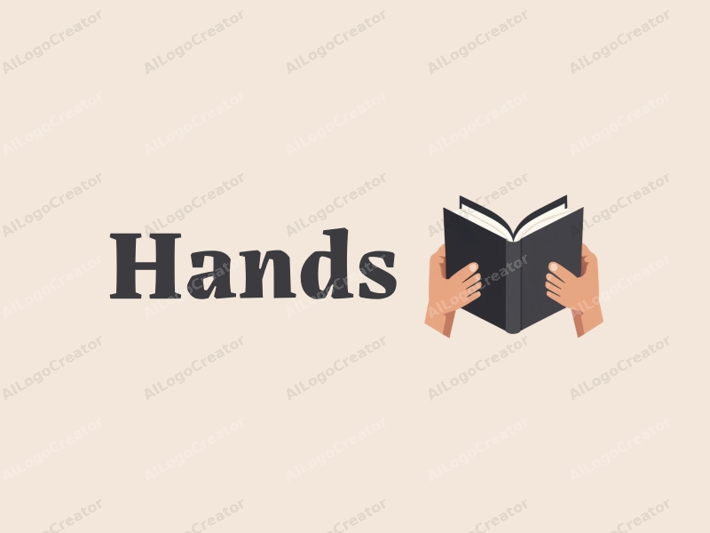 a modern design featuring hands gripping a book and hands holding, with a clean background and a focus on skin tone, emphasizing simplicity and harmony.