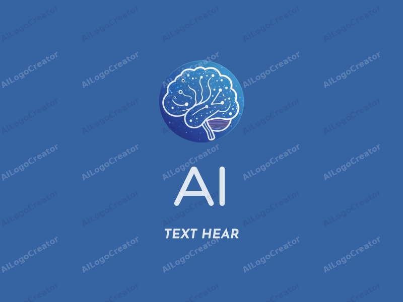 modern design features abstract representations of intelligence and algorithms, interconnected data nodes, and network patterns combined with a clean blue background.