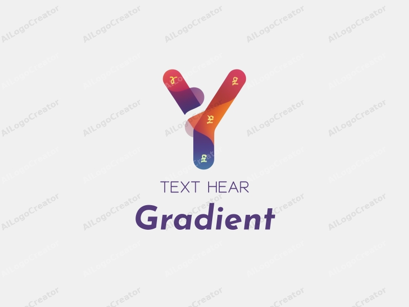 a modern design featuring a stylized letter Y intertwined with abstract currency symbols, utilizing a vibrant multicolor gradient and smooth transitions, set against a clean background.