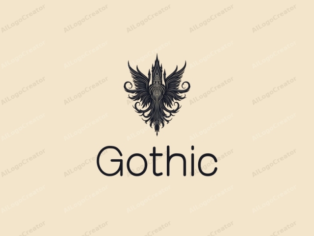 การออกแบบ Gothic มีคุณสมบัติพรี่ลี่ที่ซับซ้อน เสื้อคลุมยาวที่ไหลไล้ และสไตล์ที่มืดลึกลับรวมกับพื้นหลังที่สะอาดตา