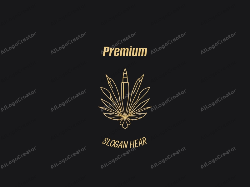 modern design features elegant gold accents, a stylized representation of luxury food and beauty products, combined with a clean black background.