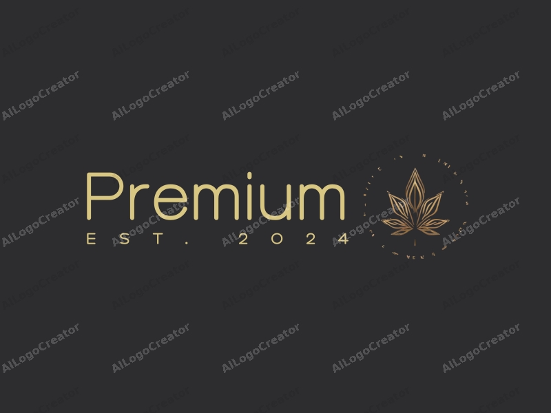 a minimalist design featuring elegant gold accents, a stylized representation of luxury food or beauty products, combined with a clean black background and a sophisticated layout.