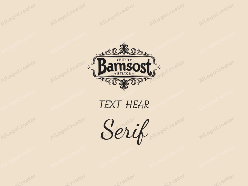 vintage design features elegant serif fonts, stylized ink and paper elements, combined with a clean background.