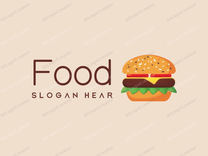 a modern design featuring a vibrant and colorful representation of a pizza and a burger, combined with a clean background and a harmonious layout.