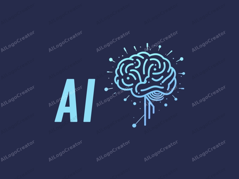 a modern design featuring abstract representations of intelligence and algorithms, interconnected data points, and network lines, combined with a clean blue background.