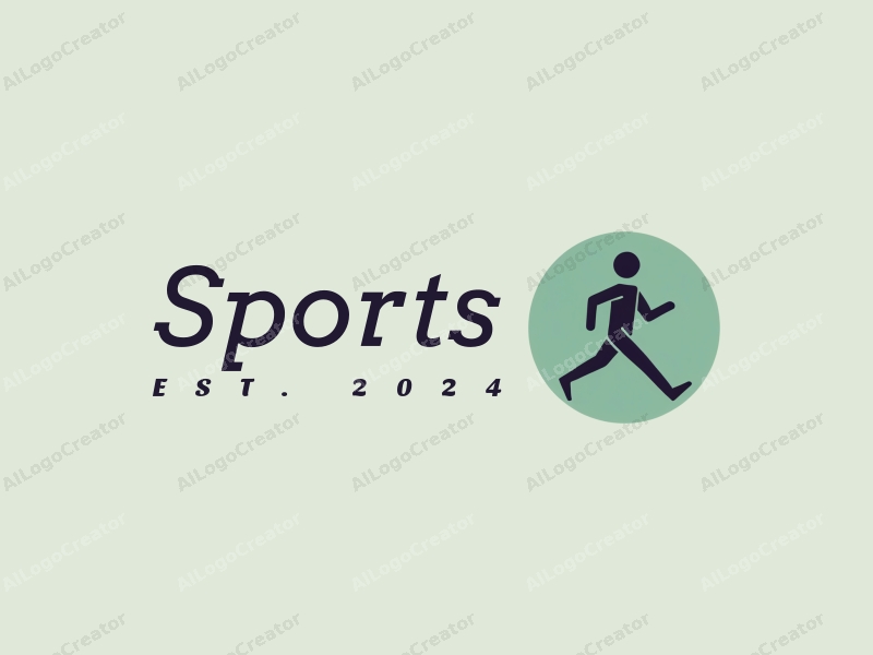 a modern minimalist design featuring stylized figures of a runner and a person in a yoga pose, combined with a clean green background.