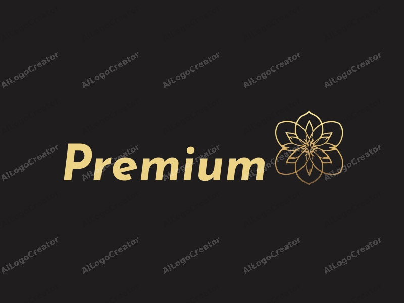 a modern minimalist design featuring elegant gold accents, a stylized representation of luxury food or beauty products, combined with a clean black background.