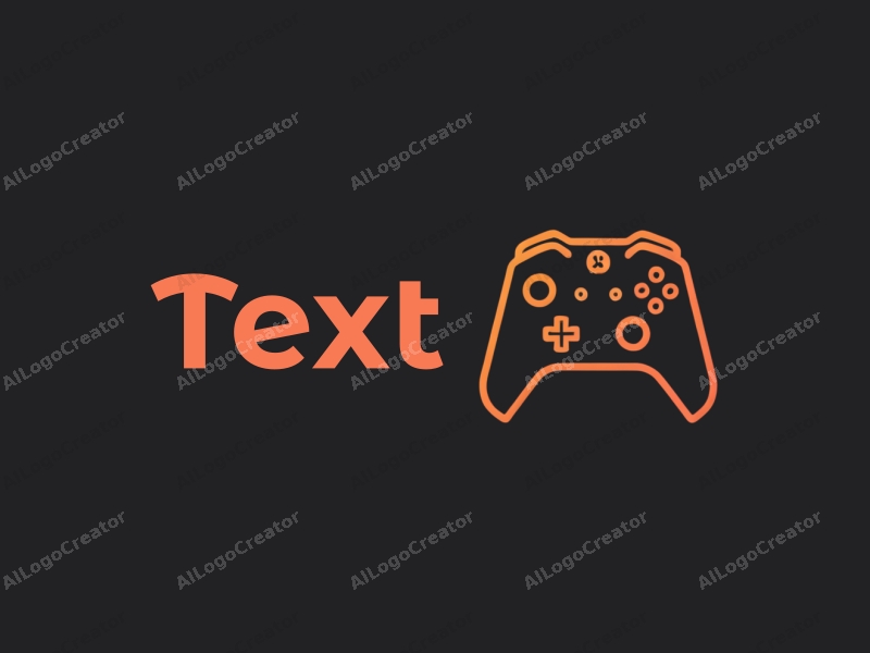 modern design features bold typography, circular shapes, and a stylized controller, combined with a clean black background.