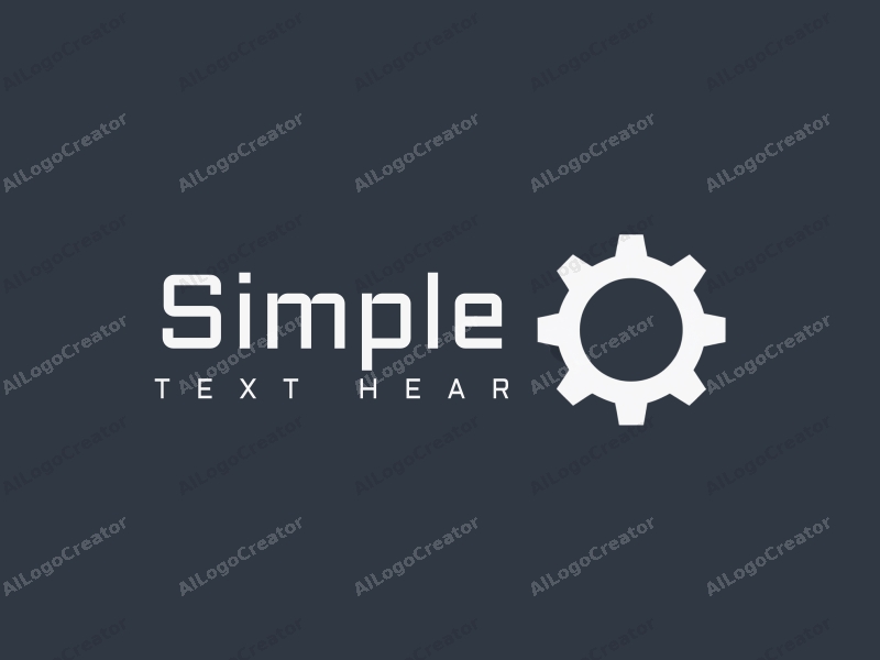 minimalist design features stylized CNC tools, a clean and simple layout, combined with a harmonious background.