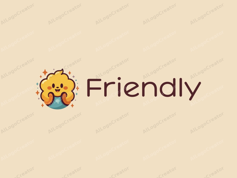 a warm and modern design featuring a friendly smiley face and a stylized slide, combined with bright colors and a clean background.