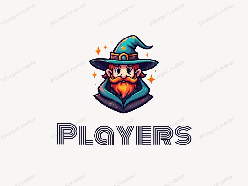 playful design features a vibrant and colorful representation of a player and game character, incorporating elements of an adventurer and a wizard, combined with a clean and simple background.