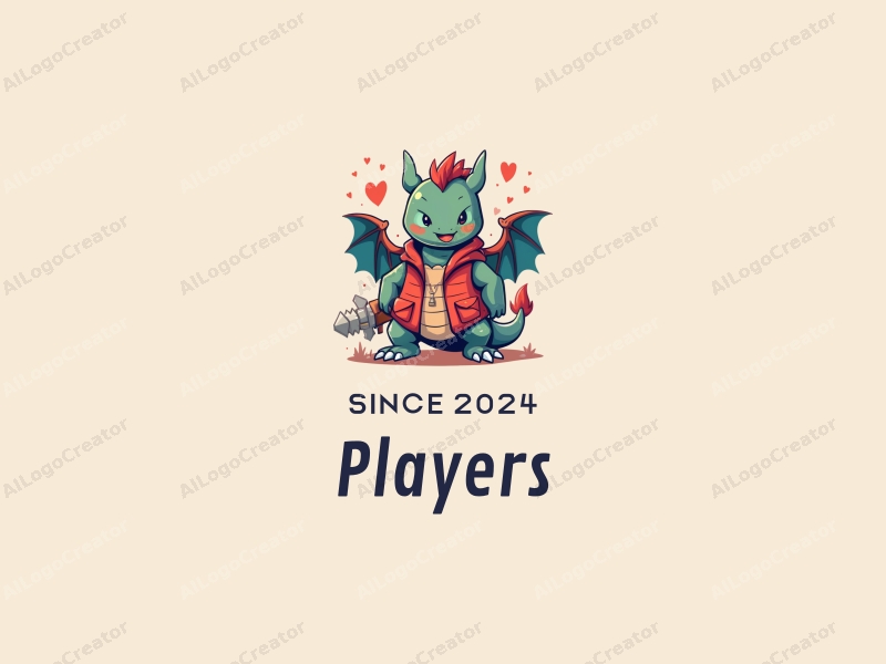 playful design features a vibrant player character, a whimsical sprite, and a stylized dragon, combined with a clean background.