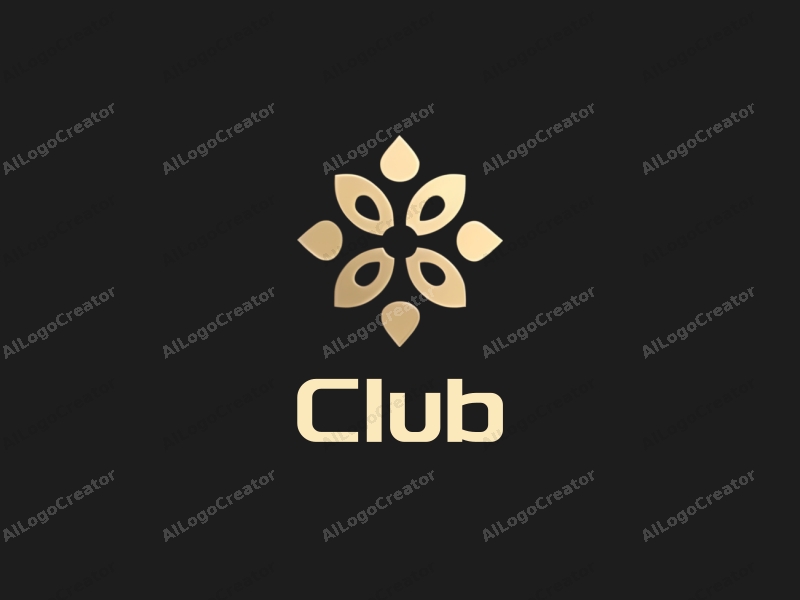 a modern design featuring a stylized club silhouette intertwined with social elements, symbolizing trust and strength, combined with a clean black background.