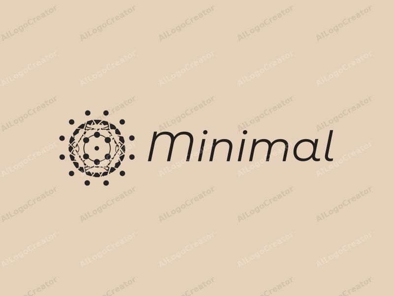 minimalist design features elegant lines and circles, incorporating thin lines and small circles with a modern approach combined with a clean background.