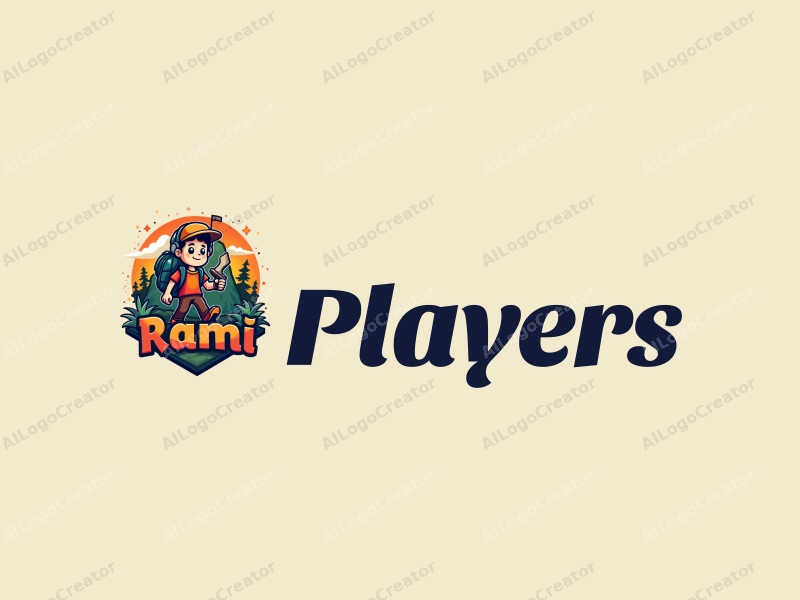 playful design features vibrant colors, a stylized player and game character, and elements representing adventure and journey combined with a clean background.