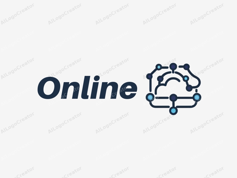 a modern minimalist design featuring interconnected nodes representing a network, a stylized cloud symbolizing data storage, and a clean background that emphasizes simplicity and harmony.