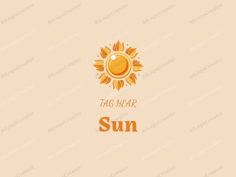 playful design features a bright sun with rays of light, surrounded by cheerful flowers, all in a vibrant yellow color scheme, combined with a clean and simple background.