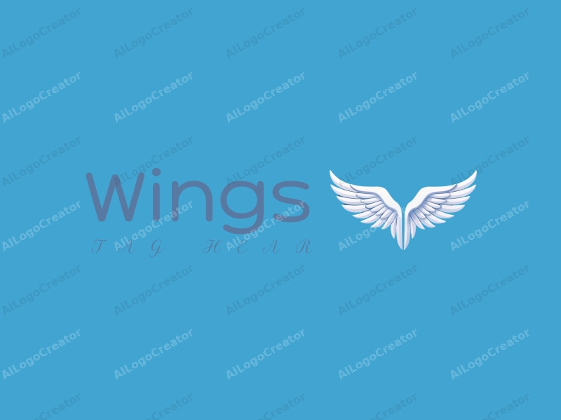 playful design features stylized wings in flight, incorporating shipping and digital elements, combined with a clean blue background.