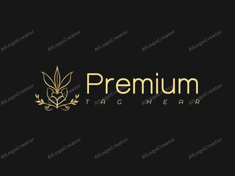 a minimalist design featuring elegant gold accents, a stylized representation of luxury food or beauty products, combined with a clean black background and a sophisticated layout.