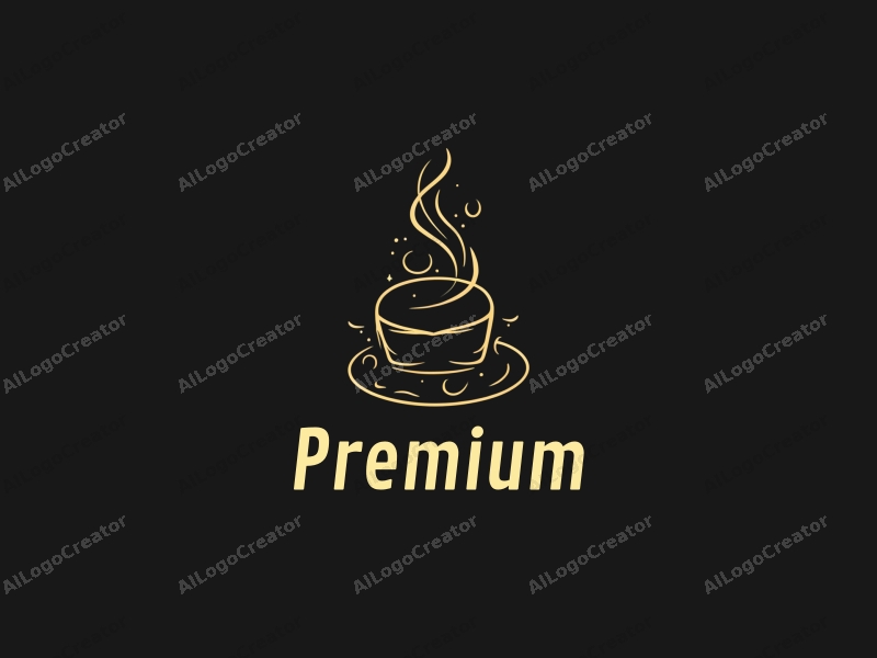 a minimalist design featuring elegant gold accents, a stylized representation of luxury food or beauty products, combined with a clean black background and a sophisticated layout.