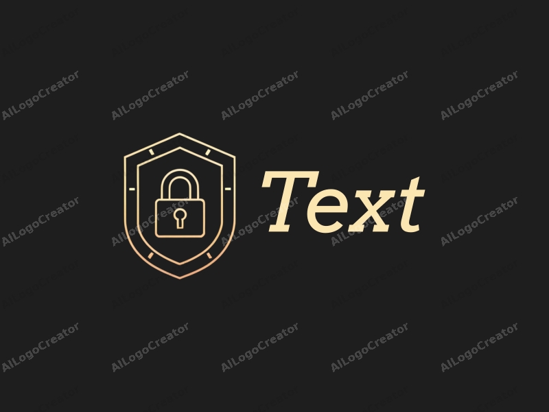 modern design features bold typography, a stylized representation of technology and security elements, combined with a clean black background.