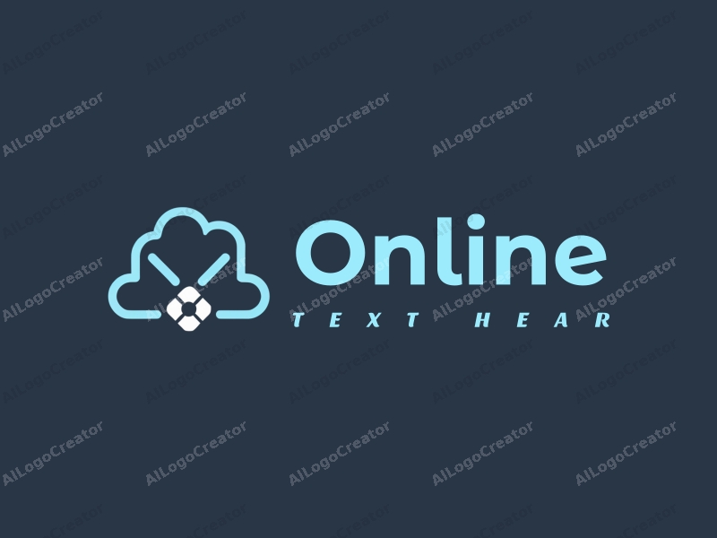 a modern minimalist design featuring interconnected nodes representing a network, a stylized cloud symbolizing data storage, and a clean background that emphasizes simplicity and harmony.