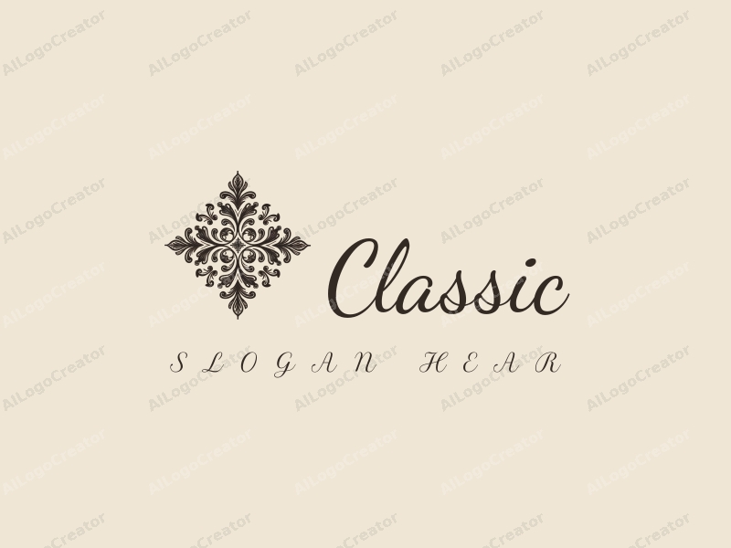 vintage design features elegant ivory and oak textures, classic and traditional motifs, combined with a harmonious layout and a clean background.