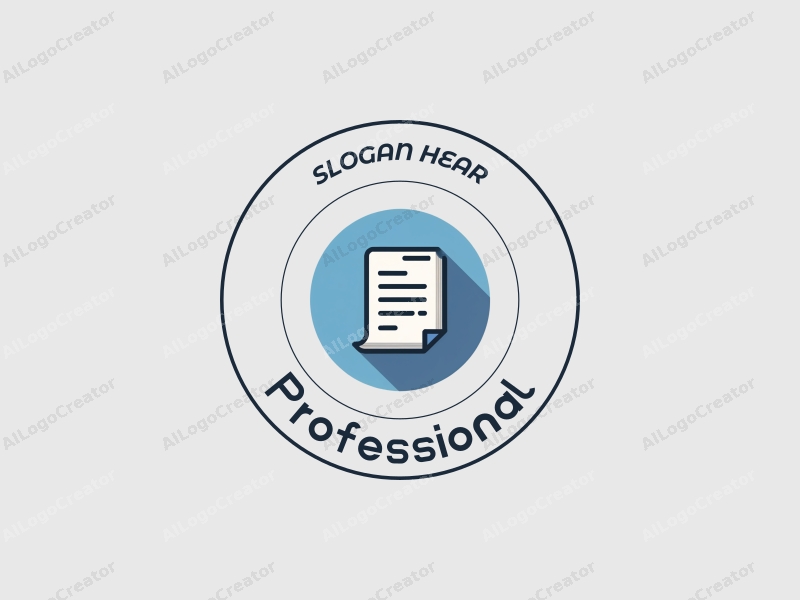 modern design features a stylized book and certificate, representing professionalism and certification, combined with a clean background in blue and gray tones.