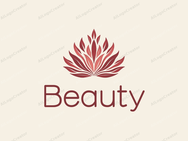 a modern design featuring elements of beauty and makeup, a stylized crown and petals, combined with a clean background.