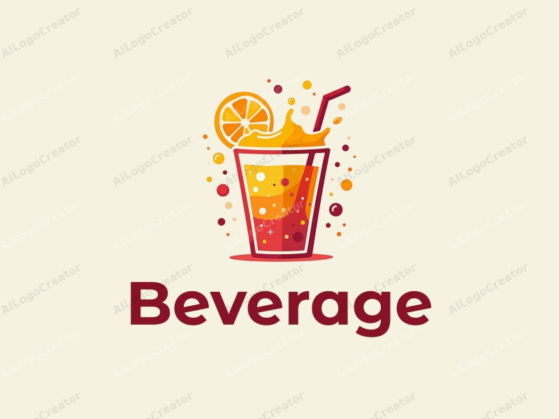 a modern design featuring vibrant juice splashes, bubbly foam, and abstract beverage shapes combined with a clean background.