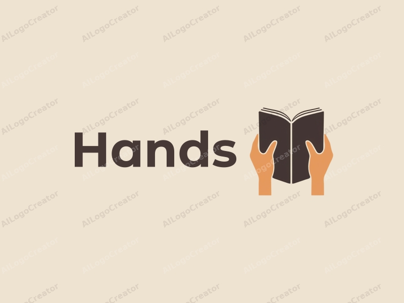 a modern design featuring hands gripping a book and hands holding, with a clean background and a focus on skin tone, emphasizing simplicity and harmony.