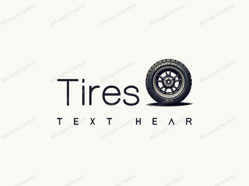 modern design features a stylized tire and car tire, combined with a 60th Anniversary Patch and team emblem, using a clean background for a harmonious and simple composition.