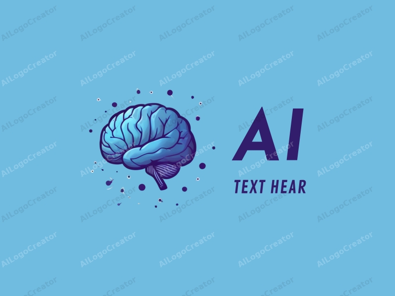 a modern design featuring abstract representations of intelligence and algorithms, interconnected data points, and network lines, combined with a clean blue background.