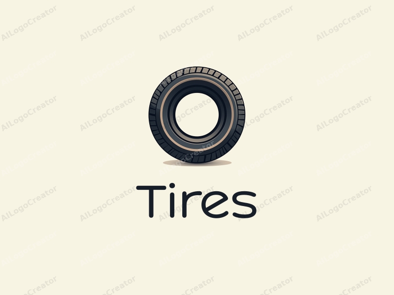 modern design features a stylized tire and car tire, symbolizing sharing and connectivity, combined with a clean background.