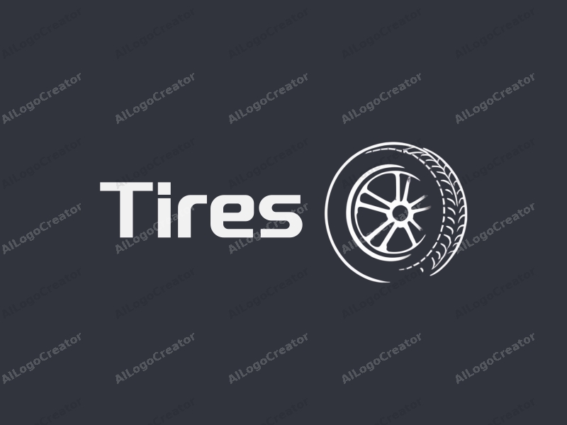 modern design features a stylized tire and car tire, symbolizing sharing and connectivity, combined with a clean background.