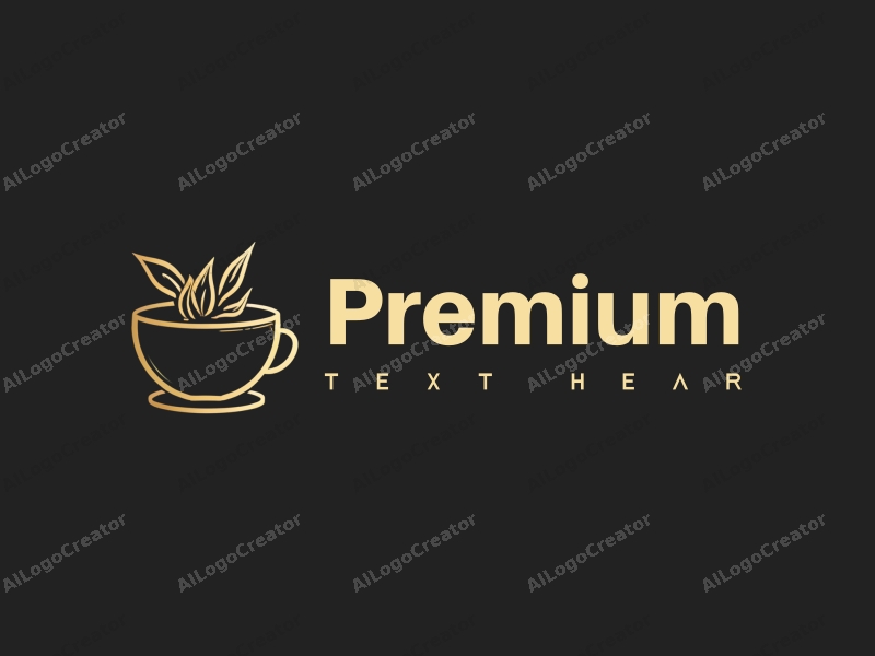 a minimalist design featuring elegant gold accents, a stylized representation of luxury food or beauty products, combined with a clean black background and a sophisticated layout.