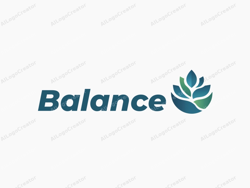 a modern design featuring elements of balance and harmony, incorporating sports and health themes with a clean background, using blue and green colors to evoke a sense of vitality and well-being.