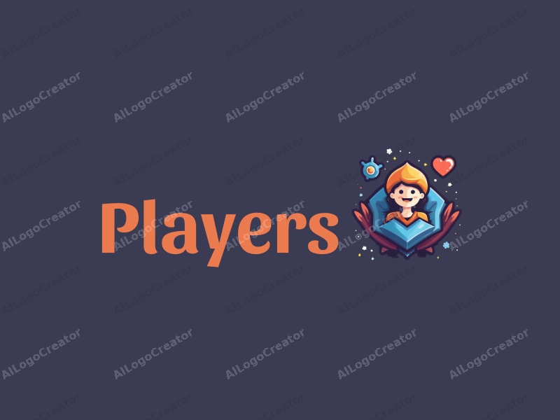 playful design features vibrant colors, a stylized player and game character, and elements representing health and alliance, combined with a clean and harmonious background.