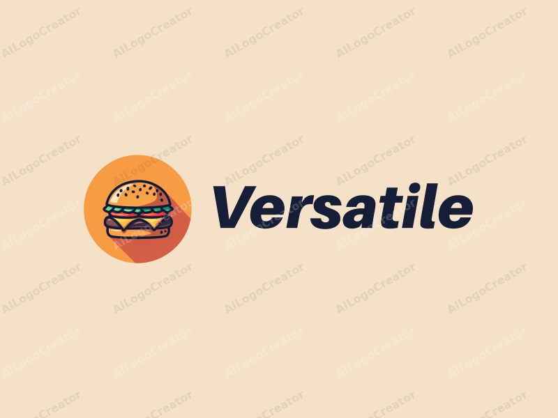 a modern design featuring a vintage hamburger, multifunctional and adaptable elements, combined with a clean background and a harmonious layout.