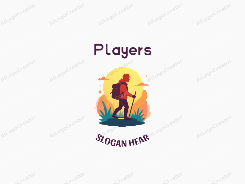 playful design features a vibrant player silhouette, a stylized adventure character, and a colorful design approach combined with a clean background.