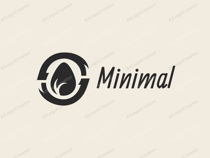 minimalist design features a stylized pod shape intertwined with abstract code elements, utilizing a tag style approach combined with a clean background.