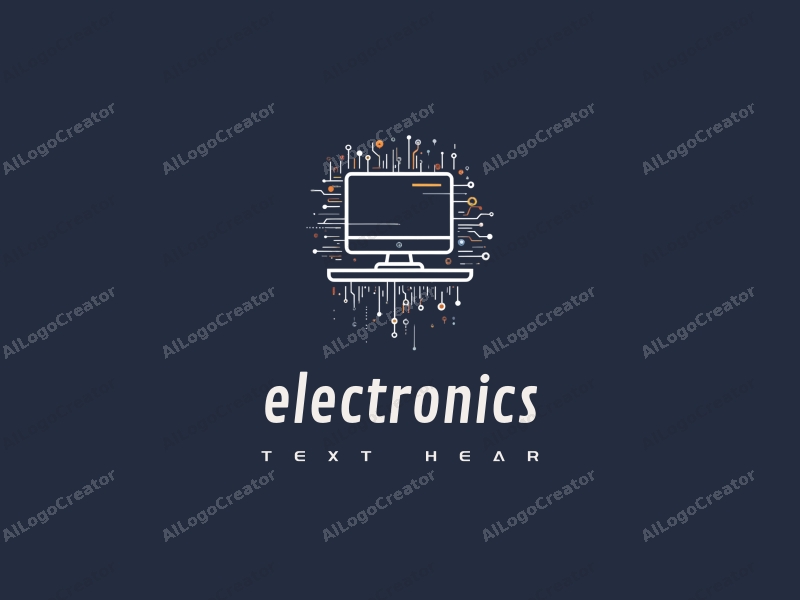 modern design features sleek electronic devices and a stylized computer silhouette, integrated with circuit and chip elements, combined with a clean background.