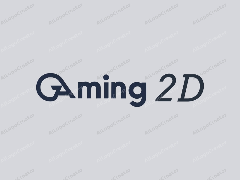 modern design features a stylized icon representing gaming and animation, combined with bold letters, utilizing a flat design approach against a clean background.