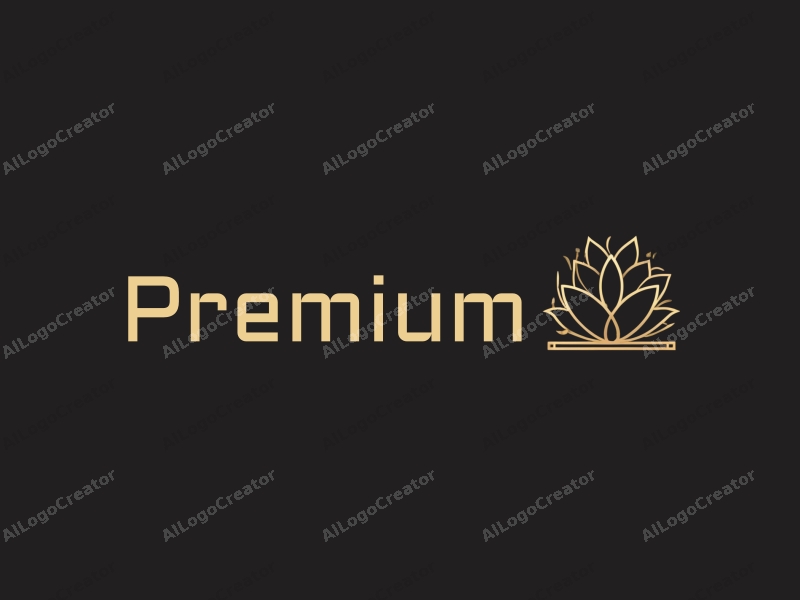 a minimalist design featuring elegant gold accents, a stylized representation of luxury food or beauty products, combined with a clean black background and a sophisticated layout.